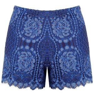 ALEXIS Gigi Shorts Passionate Blue Crochet Knit Size 24 / XS